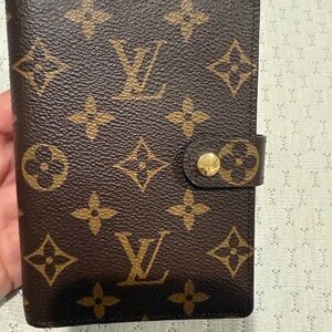 Louis Vuitton Brown and Gold Organizer